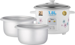 Midea MR-GM18HA-2 inner pot Electric Rice Cooker with Steaming Feature