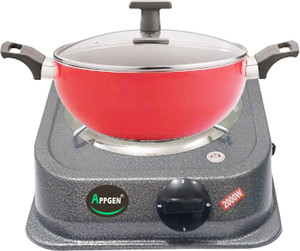APPGEN ISI MARK 2000 WATT Electric Single Burner| Induction Coil Electric Stove Electric Cooking Heater