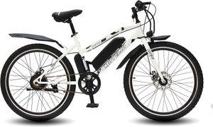 MATELCO FEA UNISEX WHITE 26 inches 27 Gear Lithium-ion (Li-ion) Electric Cycle