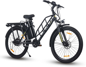 Motovolt Hum Standard Long Range Black 26 inches Single Speed Lithium-ion (Li-ion) Electric Cycle