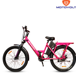 मोटोवोल्ट KIVO Easy Bicycle with Integrated Back Carrier 26 inches सिंगल स्पीड Lithium-ion (Li-ion) इलेक्ट्रिक साइकिल