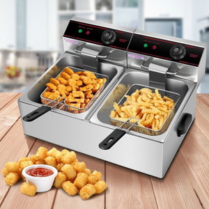 KIING Double Deep Fryer capacity 12 liters 12 L Electric Deep Fryer