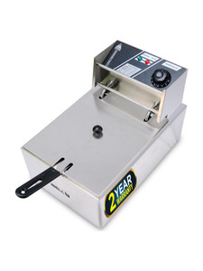 iBELL DF610M 6 Litre Stainless Steel 2500W Deep Fryer, Temperature control, High power 6 L Electric Deep Fryer