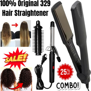 ZnoTech Electric Hair Straightener & Curler 2-in-1, Z60 Electric Hair Styler