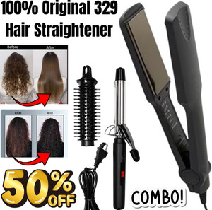 ZnoTech Electric Hair Straightener & Curler 2-in-1, Z54 Electric Hair Styler