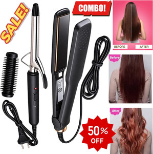 ZnoTech Electric Hair Straightener & Curler 2-in-1, Z30 Electric Hair Styler