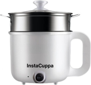 InstaCuppa 3-in-1 Multi Cook Kettle with Steamer, Adjustable Temperature Setting, 600 Watts Multi Cooker Electric Kettle