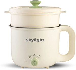 Skylight 600W Non-Stick Cooker Rice Pasta Noodles Momos Tea Coffee Egg Boiler Deep Fryer Multi Cooker Electric Kettle