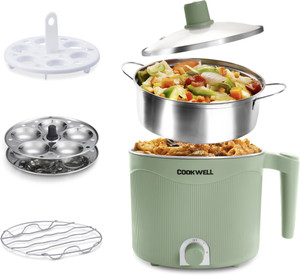cookwell Multipurpose Steel Kettle Multi Cooker Electric Kettle