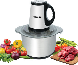 iBELL MT500SM Meat Mincer, 1200W, 5L SS Bowl, Vegetable, Fruit & Nut Chopper, Electric Meat Grinder