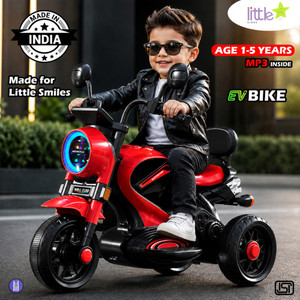 LITTLE RIDES Harley 6V Electric Kids Bike with Rechargeable 6.5 Ah Battery Bike Battery Operated Ride On