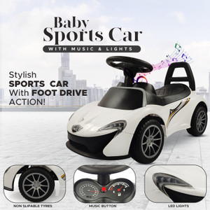 Miss & Chief by Flipkart Kids car music and lights, 1 to 4 years, kids toy car ride on mc laren Car Non Battery Operated Ride On