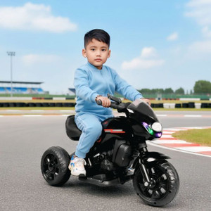 Stylezone Kids Ride-On Electric Bike with LED Lights, MP3 Player, Forward/Backward Gears Bike Battery Operated Ride On