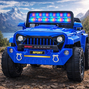 Pandaoriginals Titan Ev With Music And Lights, Forward and Backward Gear, Built in MP3 player Jeep Battery Operated Ride On