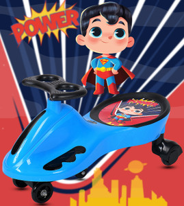 Miss & Chief Superman Swing Car Rideon for kids, Magic car for Boys & Girls Rideons & Wagons Non Battery Operated Ride On