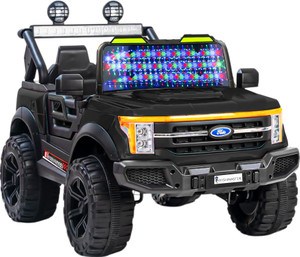 विशमास्टर Kids Driving Pobo Jeep Remote , Mobile App + Manual Drive Car | 1 Year Warrenty बैटरी संचालित राइड ऑन
