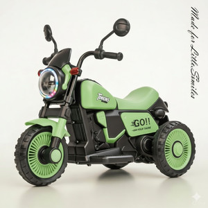 LITTLE RIDES Battery Operated Harley Bike for Kids Foot Accelerator & Music with LED Light Bike Battery Operated Ride On