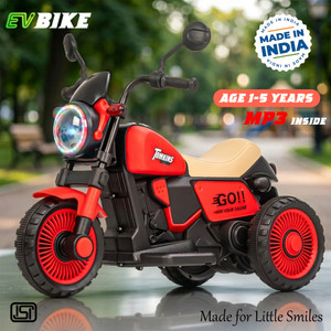 LITTLE RIDES Battery Operated Bike for Kids with Foot Accelerator & Music with LED Light Bike Battery Operated Ride On