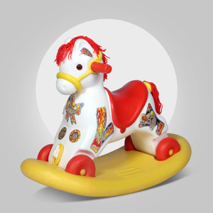 Toy Plus Sultana Horse Rider for Kids 1-3 Years Old 2-in-1 Rocker Non Battery Operated Scooter Non Battery Operated Ride On