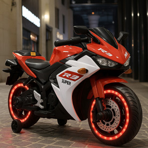 Shipeeship Rechargeable Battery Operated Ride on Bike for Kids, Bike Battery Operated Ride On