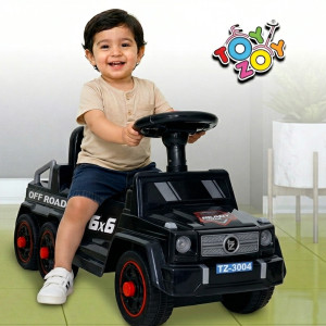 Toyzoy Starlight 6x6 Ride-on Car for Kids with Music & Light, Manual Jeep|Age2+Years Jeep Non Battery Operated Ride On