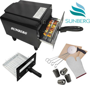 SUNBERG 14inch Multi-Purpose Pizza Maker Oven for Home & Kitchen�Quick Cooking, Baking Electric Tandoor