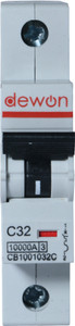 Dewon Electric 32A C Type SP MCB 10kA 32A MCB