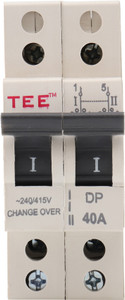 The Elite Electrotek MCB DP Changeover 32 Amp 240V Main Supply Overload Protection Heavy Duty Manual Transfer Switch Changeover for Generator & Durable & Easy to Install MCB