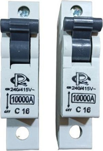 rc electric india 16A Miniature circuit breakers (pack of 2) 16A Miniature circuit breakers (pack of 2) MCB