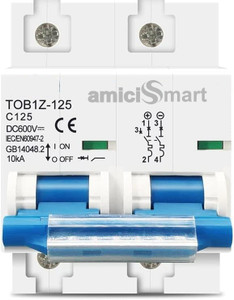 amiciSmart DC Circuit Breaker, 100A 600V MCB for PV/Solar System DC Circuit Breaker, 100A 600V MCB for PV/Solar System MCB