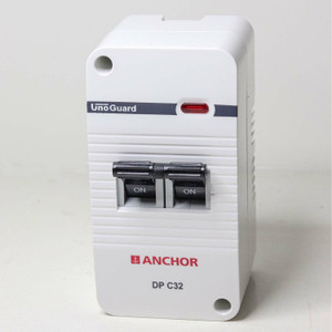 ANCHOR 32 Amp Uno Guard Mini MCB With Enclosure For AC, Power Machine 98495 MCB