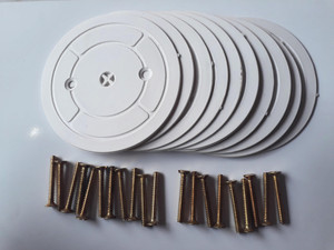 AP AP 10 pcs Round Sheet + 20pcs Brass Screws use for bulb holde etc. Wall Plate