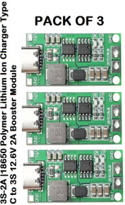 3REE PACK OF 3 3S2A 18650 Lithium Ion Charger Type C to 3S 12.6V 2A ...