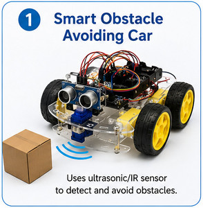 ARQUE Smart Obstacle Avoiding Car Kit - Image 2