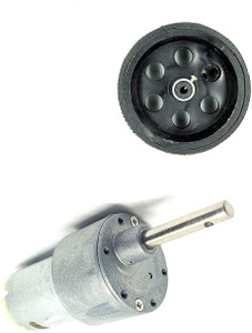 INVENTO 1pcs 12v 10Kg-cm 300 RPM SideShaft Torque Geared DC Motor with ...