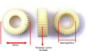 HUMSER 36Teeth E- Bike/Bicycle Motor Planetary Nylon Gears For Hub Motor (Set Of 3) Motor Control Electronic Hobby Kit