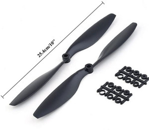 Sammast 10x4.5 SF Propellers Black Plastic (1CW+1CCW) for Brushless Motor RC Drone Electronic Components Electronic Hobby Kit