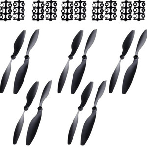 S K Empouirm 10x4.5 1045 Drone Propeller CW CCW Set with Mount Rings Set of 10 Electronic Components Electronic Hobby Kit