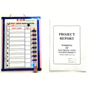ONTEX ELECTRONICS EVM Electronic Voting Box and Machine Physics Project and Working Model Educational Electronic Hobby Kit