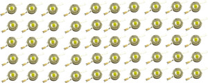 Steko (50 Pieces) 3 Watt Super Bright Cool White 6500K Torch SMD LED Diode Chip Light Electronic Components Electronic Hobby Kit