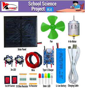 KLVXKEN Mini Solar Science Project Kit & Other Experiment Kit For Students (27 items) Electronic Components Electronic Hobby Kit