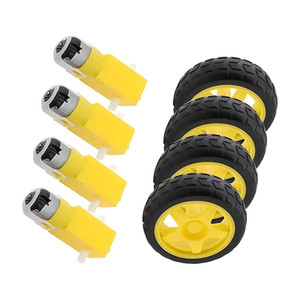 Robo Ocean Dual Shaft BO Motor with Wheel (Pack of 4) - Image 1