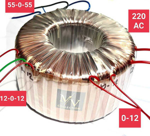 M V COLLECTION 55 0 55 20 AMPERE 100 PERECENT COPPER TOROIDAL TRANSFORMER Electronic Components Electronic Hobby Kit