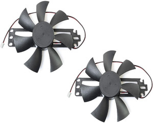 SG Flash PACK OF 2 DV 18V Plastic Blade Cooling Fan for Induction Cooker Black Electronic Components Electronic Hobby Kit