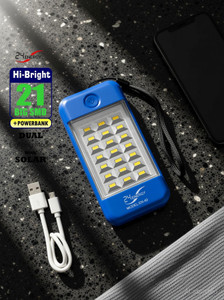 24 ENERGY USB Mobile Power Bank Cum 21 LED Rechargeable Solar 5 hrs Lantern Emergency Light