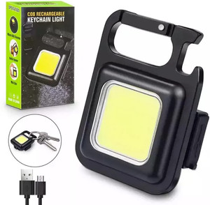 ZiniQX Keychain Mini LED Light Portable Rechargeable Emergency Light 4 hrs Torch Emergency Light