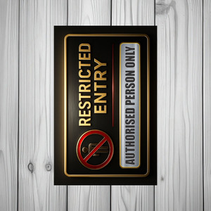 Restrict Entry. Sign voorkoms Restricted Entry Sign Board For Office, Factories, Industrial ...