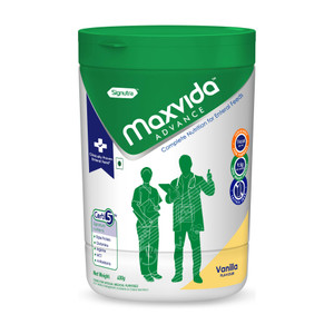 Maxvida Advance Complete Nutrition for enteral Feeds Jar -400g (Vanilla) Nutrition Drink