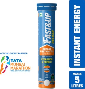 FAST&UP Reload Electrolytes with Instant Energy Formula-Energy Drink Effervescent Tabs Hydration Drink