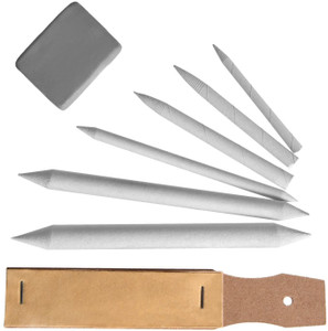 53 Arts Paper Blending Stump Set with Sand Paper & Kneadable Art Eraser